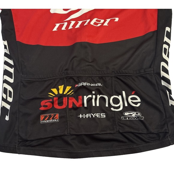 Niner Hayes Louis Garneau Mens Cycling Jersey Short Sleeve Red Black Yellow - Picture 13 of 16